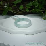  Vòng Khối Ngọc Phỉ Thúy Băng Hoa Lam Sương Cao Cấp Bản Hẹ 12.2 x 6.2 x 50.9 (Không Kén Mệnh) 2545857 