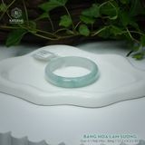  Vòng Khối Ngọc Phỉ Thúy Băng Hoa Lam Sương Cao Cấp Bản Hẹ 12.2 x 6.2 x 50.9 (Không Kén Mệnh) 2545857 