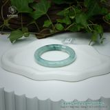  Vòng Khối Ngọc Phỉ Thúy Băng Hoa Lam Sương Cao Cấp Bản Đũa 10.1 x 10.1 x 51.8 (Không Kén Mệnh) 2545848 