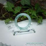  Vòng Khối Ngọc Phỉ Thúy Băng Hoa Lam Sương Cao Cấp Bản Đũa 10.1 x 10.1 x 51.8 (Không Kén Mệnh) 2545848 