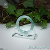  Vòng Khối Ngọc Phỉ Thúy Băng Hoa Lam Sương Cao Cấp Bản Đũa 10.1 x 10.1 x 51.8 (Không Kén Mệnh) 2545848 