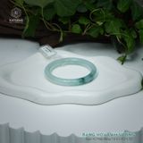  Vòng Khối Ngọc Phỉ Thúy Băng Hoa Lam Sương Cao Cấp Bản Đũa 8.4 x 8.2 x 52 (Không Kén Mệnh) 2545850 