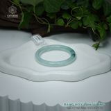  Vòng Khối Ngọc Phỉ Thúy Băng Hoa Lam Sương Cao Cấp Bản Đũa 8.4 x 8.2 x 52 (Không Kén Mệnh) 2545850 