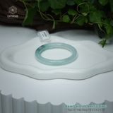  Vòng Khối Ngọc Phỉ Thúy Băng Hoa Lam Sương Cao Cấp Bản Đũa 8.4 x 8.2 x 52 (Không Kén Mệnh) 2545850 