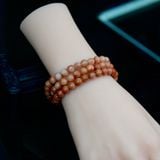  Vòng Chuỗi Ngọc Hồng Phỉ 6.6ly (Không Kén Mệnh) VIP-127009 