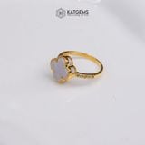  Nhẫn Cỏ Bốn Lá Tử La Cát Diệp Vip Vàng Trang Sức (Không Kén Mệnh) 