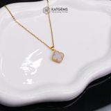  Mặt Dây Chuyền Cỏ Bốn Lá Tử La Cát Diệp Vàng Trang Sức (Không Kén Mệnh) 