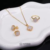  Nhẫn Cỏ Bốn Lá Tử La Cát Diệp Vip Vàng Trang Sức (Không Kén Mệnh) 