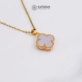  Mặt Dây Chuyền Cỏ Bốn Lá Tử La Cát Diệp Vàng Trang Sức (Không Kén Mệnh) 