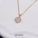  Mặt Dây Chuyền Cỏ Bốn Lá Tử La Cát Diệp Vàng Trang Sức (Không Kén Mệnh) 