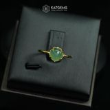  Nhẫn Ngọc Myanmar Type A Vàng Trang Sức (Không Kén Mệnh) 