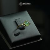  Nhẫn Ngọc Myanmar Type A Vàng Trang Sức (Không Kén Mệnh) 