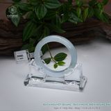  Vòng Khối Ngọc Phỉ Thúy Bạch Nguyệt Quang - Bạch Ngọc Điểm Hoàng Phỉ Cao Cấp Bản Hẹ 11.8 x 8.3 x 51.3 (Không Kén Mệnh) 2600682 