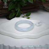 Vòng Khối Ngọc Phỉ Thúy Bạch Nguyệt Quang Cao Cấp Bản Hẹ 11.9 x 8.2 x 52.4 (Không Kén Mệnh) 2600685 