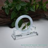  Vòng Khối Ngọc Phỉ Thúy Bạch Nguyệt Quang Cao Cấp Bản Hẹ 11.9 x 8.2 x 52.4 (Không Kén Mệnh) 2600685 