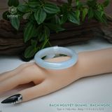  Vòng Khối Ngọc Phỉ Thúy Bạch Nguyệt Quang Cao Cấp Bản Hẹ 11.9 x 8.2 x 52.4 (Không Kén Mệnh) 2600685 