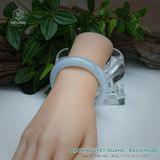  Vòng Khối Ngọc Phỉ Thúy Bạch Nguyệt Quang Cao Cấp Bản Hẹ 11.9 x 8.2 x 52.4 (Không Kén Mệnh) 2600685 