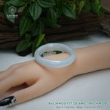  Vòng Khối Ngọc Phỉ Thúy Bạch Nguyệt Quang Cao Cấp Bản Hẹ 11.6 x 6.8 x 51.7 (Không Kén Mệnh) 2600679 