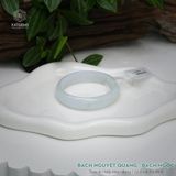  Vòng Khối Ngọc Phỉ Thúy Bạch Nguyệt Quang Cao Cấp Bản Hẹ 12.1 x 6.5 x 49.8 (Không Kén Mệnh) 2600680 