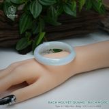  Vòng Khối Ngọc Phỉ Thúy Bạch Nguyệt Quang Cao Cấp Bản Hẹ 12.1 x 6.5 x 49.8 (Không Kén Mệnh) 2600680 