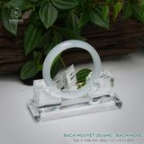  Vòng Khối Ngọc Phỉ Thúy Bạch Nguyệt Quang Cao Cấp Bản Hẹ 12.1 x 6.5 x 49.8 (Không Kén Mệnh) 2600680 
