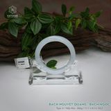  Vòng Khối Ngọc Phỉ Thúy Bạch Nguyệt Quang Cao Cấp Bản Hẹ 11.1 x 8.3 x 54.2 (Không Kén Mệnh) 2600686 