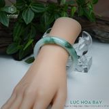  Vòng Khối Ngọc Phỉ Thúy Lục Hoa Bay Cao Cấp Bản Hẹ 12.2 x 8.1 x 57.4 (Không Kén Mệnh) 260174 