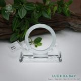  Vòng Khối Ngọc Phỉ Thúy Lục Hoa Bay Cao Cấp Bản Hẹ 9.3 x 7.8 x 54.7 (Không Kén Mệnh) 260171 