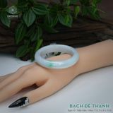  Vòng Khối Ngọc Phỉ Thúy Bạch Đế Thanh Cao Cấp Bản Hẹ 12.5 x 8 x 53.6 (Không Kén Mệnh) 260165 