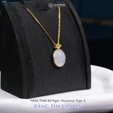  Mặt Dây Chuyền Thiết Kế Băng Tím Vạn An Mặt Ngọc Phỉ Thúy Type A KT 17 x 15 x 5 (Không Kén Mệnh) 