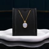  Mặt Dây Chuyền Thiết Kế Băng Tím Vạn An Mặt Ngọc Phỉ Thúy Type A KT 17 x 15 x 5 (Không Kén Mệnh) 