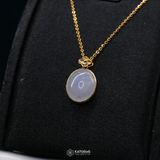  Mặt Dây Chuyền Thiết Kế Băng Tím Vạn An Mặt Ngọc Phỉ Thúy Type A KT 17 x 15 x 5 (Không Kén Mệnh) 