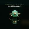  Nhẫn Túi Tiền Kim Bảo Đại Phát Ngọc Phỉ Thúy Lục Bảo KT: 10x9x4ly Vàng Trang Sức (Không kén mệnh) 