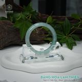  Vòng Khối Ngọc Phỉ Thúy Băng Hoa Lam Thiên Cao Cấp Bản Hẹ 12.2 x 8.2 x 54.5 (Không Kén Mệnh) 260458 