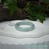  Vòng Khối Ngọc Phỉ Thúy Băng Hoa Lam Thiên Cao Cấp Bản Hẹ 12.2 x 8.2 x 54.5 (Không Kén Mệnh) 260458 