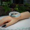  Vòng Khối Ngọc Phỉ Thúy Jade A Lục Lý Phiêu Hoa Cao Cấp Bản Hẹ 11.9 x 7.8 x 53.8 (Không Kén Mệnh) 260466 