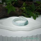  Vòng Khối Ngọc Phỉ Thúy Jade A Lục Lý Phiêu Hoa Cao Cấp Bản Hẹ 11.9 x 7.8 x 53.8 (Không Kén Mệnh) 260466 