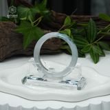  Vòng Khối Ngọc Phỉ Thúy Jade A Lục Lý Phiêu Hoa Cao Cấp Bản Hẹ 11.9 x 7.8 x 53.8 (Không Kén Mệnh) 260466 