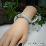  Vòng Khối Ngọc Phỉ Thúy Jade A Lục Lý Phiêu Hoa Cao Cấp Bản Hẹ 11 x 8.1 x 57.1 (Không Kén Mệnh) 260468 