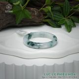  Vòng Khối Ngọc Phỉ Thúy Jade A Lục Lý Phiêu Hoa Cao Cấp Bản Hẹ 11.9 x 8.5 x 56.8 (Không Kén Mệnh) 260465 