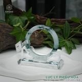  Vòng Khối Ngọc Phỉ Thúy Jade A Lục Lý Phiêu Hoa Cao Cấp Bản Hẹ 11.9 x 8.5 x 56.8 (Không Kén Mệnh) 260465 
