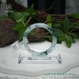  Vòng Khối Ngọc Phỉ Thúy Jade A Lục Lý Phiêu Hoa Cao Cấp Bản Hẹ 11.9 x 8.5 x 56.8 (Không Kén Mệnh) 260465 