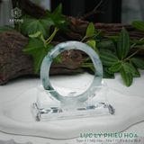 Vòng Khối Ngọc Phỉ Thúy Jade A Lục Lý Phiêu Hoa Cao Cấp Bản Hẹ 11.9 x 8.5 x 56.8 (Không Kén Mệnh) 260465 