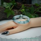  Vòng Khối Ngọc Phỉ Thúy Jade A Lục Lý Phiêu Hoa Cao Cấp Bản Hẹ 11.9 x 8.5 x 56.8 (Không Kén Mệnh) 260465 