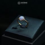  Nhẫn Phỉ Thúy Tím Tử La Lan Ngọc Myanmar Type A Vàng Trang Sức (Không Kén Mệnh) 