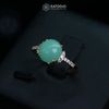  Nhẫn Phỉ Thúy Xanh Lục Táo Ngọc Myanmar Type A Vàng Trang Sức (Không Kén Mệnh) 