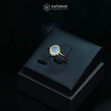  Nhẫn Phỉ Thúy Bạch Ngọc Ngọc Myanmar Type A Vàng Trang Sức (Không Kén Mệnh) 