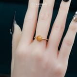  Nhẫn Ngọc Hoàng Phỉ Type A Vàng Trang Sức (Không Kén Mệnh) 