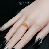  Nhẫn Ngọc Hoàng Phỉ Type A Vàng Trang Sức (Không Kén Mệnh) 