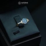  Nhẫn Phỉ Thúy Tím Tử La Lan Phiêu Hoa Ngọc Myanmar Type A Vàng Trang Sức (Không Kén Mệnh) 